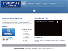 Tablet Screenshot of beamsvillegarage.ca